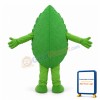 Deluxe Green Leaf Cartoon Mascot Costume