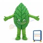 Deluxe Green Leaf Cartoon Mascot Costume