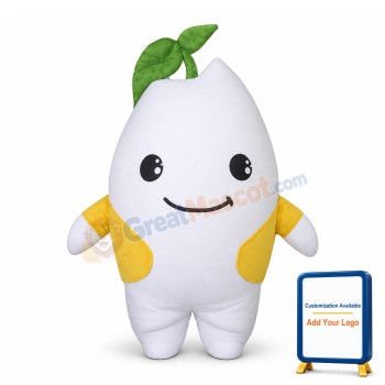 Adult White Radish Cartoon Lightweight Mascot Costume