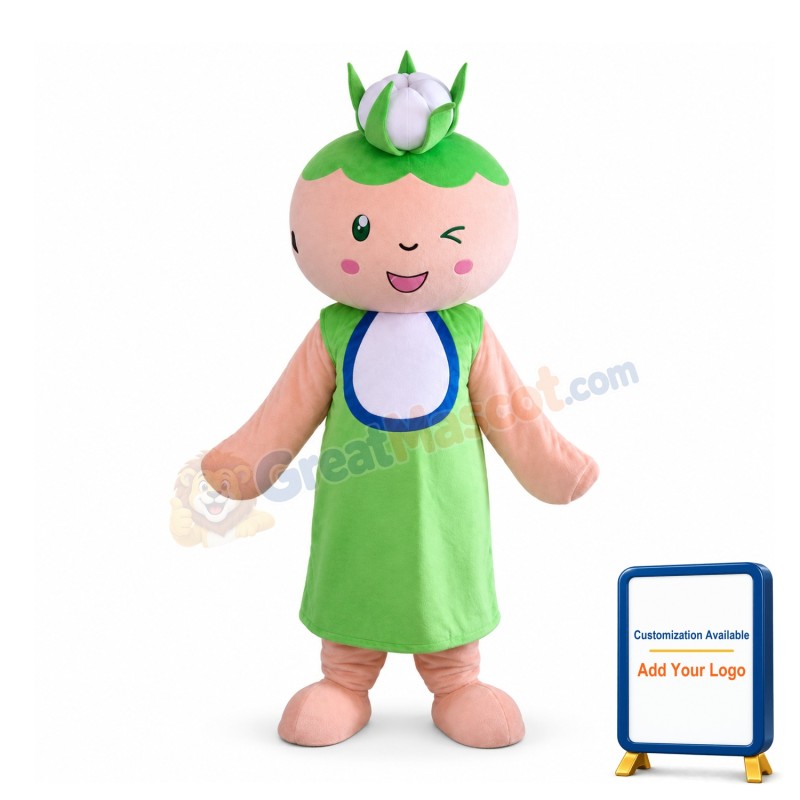 Lovely Cotton Boy Cartoon Mascot Costume