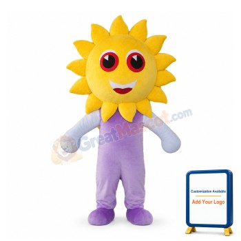 Cartoon Sun Man Mascot Costume