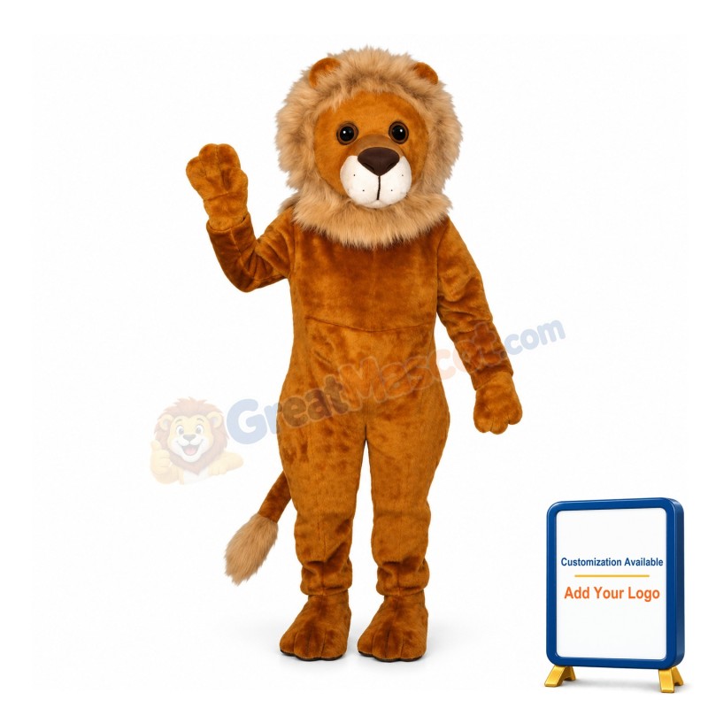 Friendly Lion Mascot Adult Costume