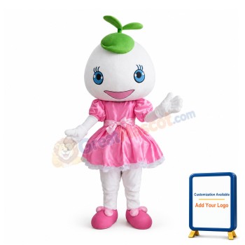 Cute Cartoon Coconut Girl Mascot Costume