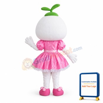 Cute Cartoon Coconut Girl Mascot Costume