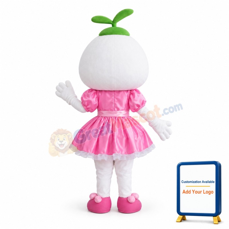 Cute Cartoon Coconut Girl Mascot Costume