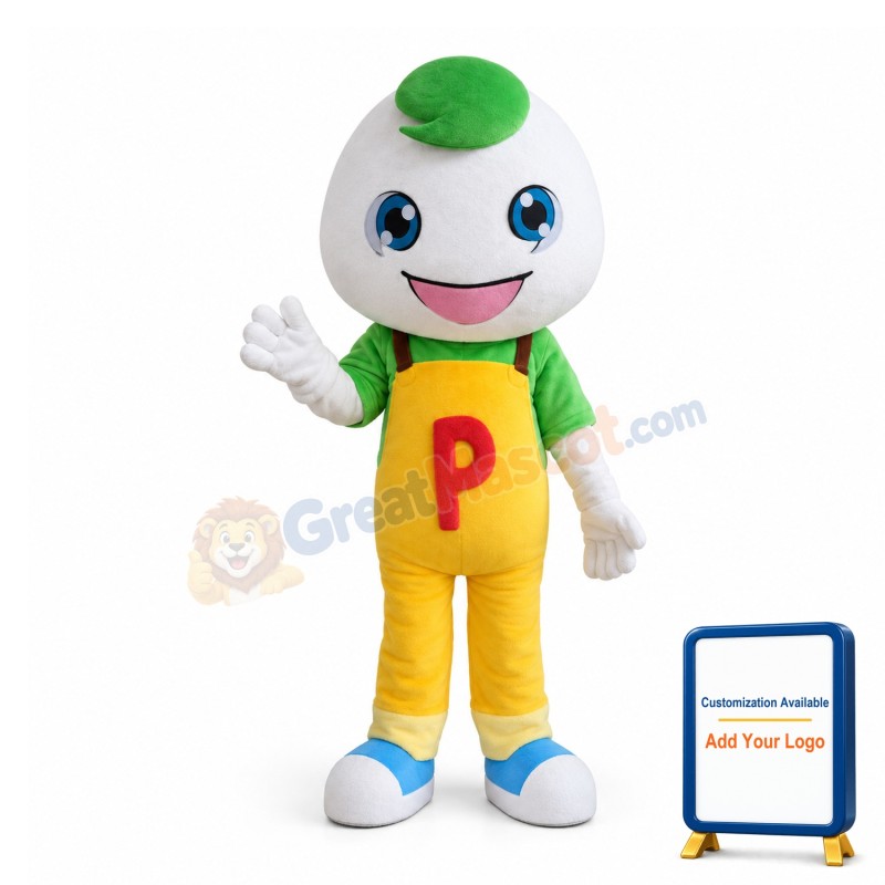 Cute Cartoon Coconut Boy Mascot Costume