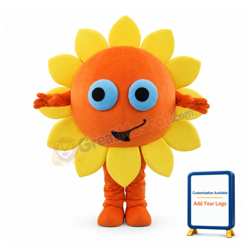 Cartoon Sunflower Mascot Costume