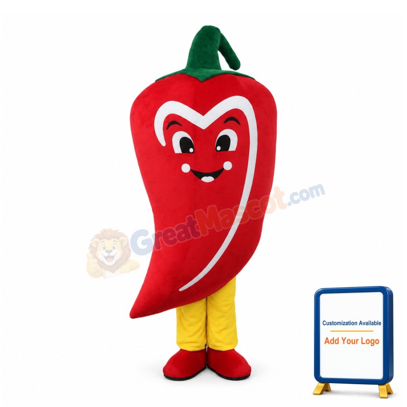 Deluxe Cartoon Red Chili Lightweight Mascot Costume