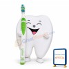 Adult Cartoon Tooth With Toothbrush Lightweight Mascot Costume