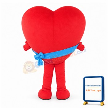 Cute Cartoon Red Heart Lightweight Mascot Costume