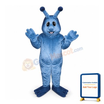 Adult Cartoon Blue Snail Mascot Costume