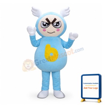 Cute Cartoon Boy Mascot Adult Costume
