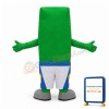 Cute Cartoon Green Sheet Mascot Adult Costume