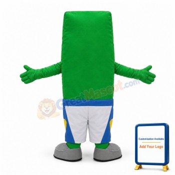 Cute Cartoon Green Sheet Mascot Adult Costume