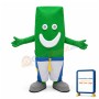 Cute Cartoon Green Sheet Mascot Adult Costume