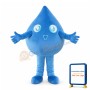 Cartoon Blue Water Drop Lightweight Mascot Adult Costume