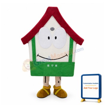 Cartoon House Lightweight Mascot Adult Costume