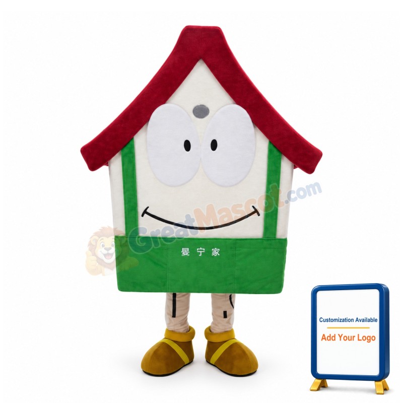 Cartoon House Lightweight Mascot Adult Costume
