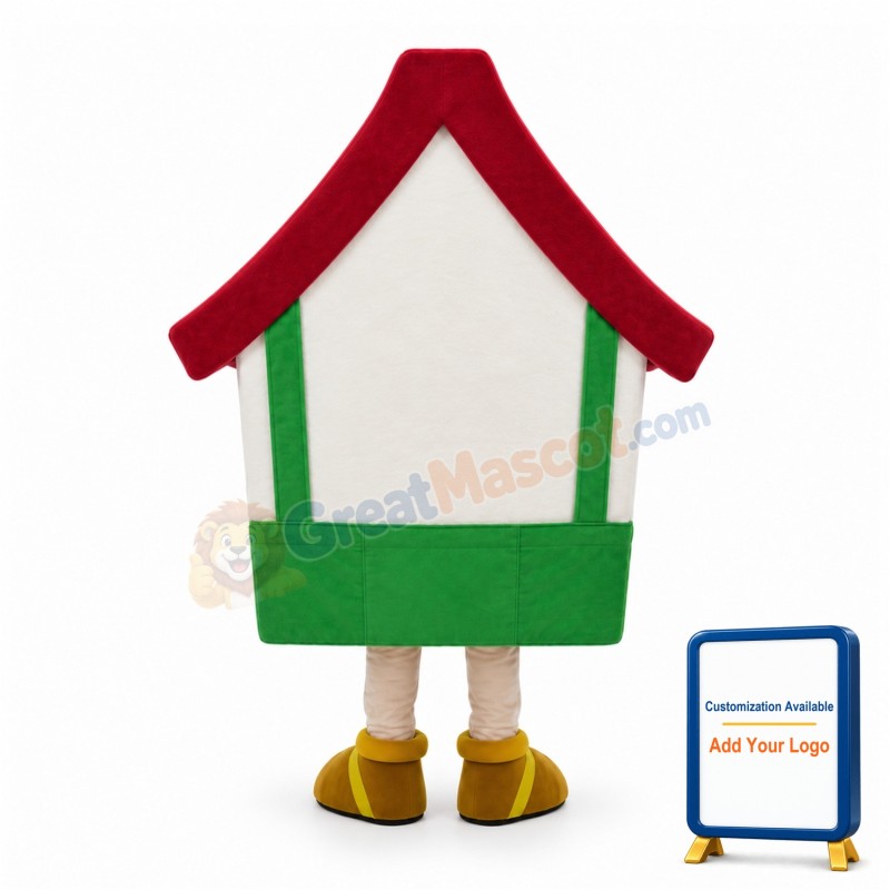 Cartoon House Lightweight Mascot Adult Costume