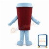 Deluxe Take Away Brown Coffee Cup Mascot Adult Costume