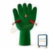 Deluxe Green Hand Lightweight Mascot Costume For Adult