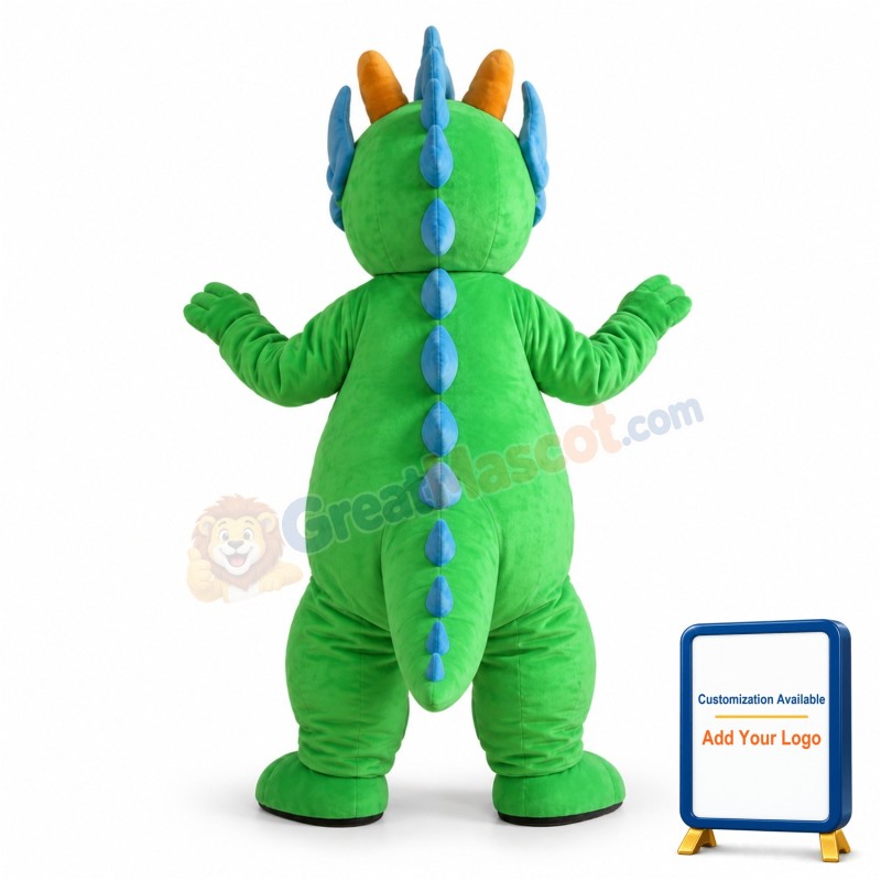 Lovely Green Chinese Dragon Lightweight Mascot Costume For Adult