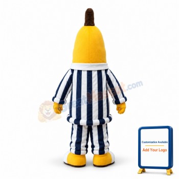 Deluxe Banana In Pajamas Mascot Adult Costume