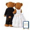 Wedding Teddy Bears Mascot Adult Costume