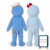 Cute Cartoon Couple Dolphins Mascot Adult Costume