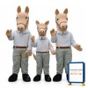Farm Beige Horse Mascot Adult Costume