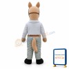 Farm Beige Horse Mascot Adult Costume