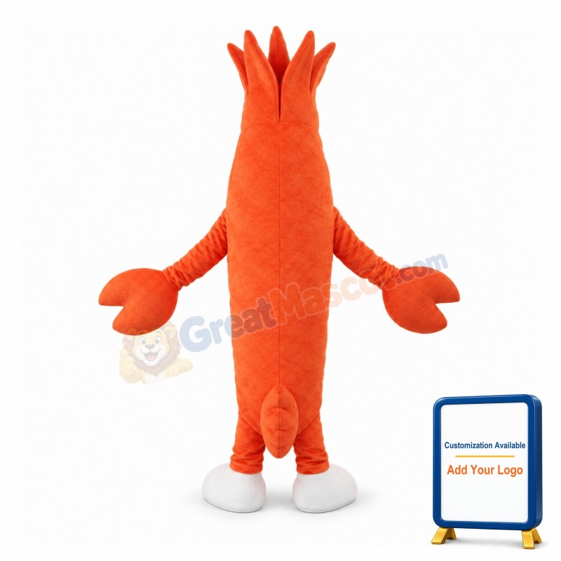 Cartoon Old Mantis Shrimp Cartoon Mascot Adult Costume