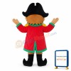 Surprised Captain Pirate Mascot Costume