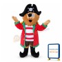 Surprised Captain Pirate Mascot Costume 