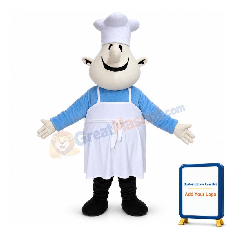 Friendly Fat Chef Mascot Adult Costume