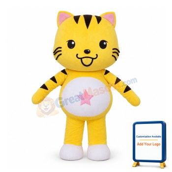 Adventurous Star Cat Mascot Adult Costume
