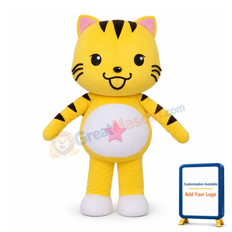 Adventurous Star Cat Mascot Adult Costume