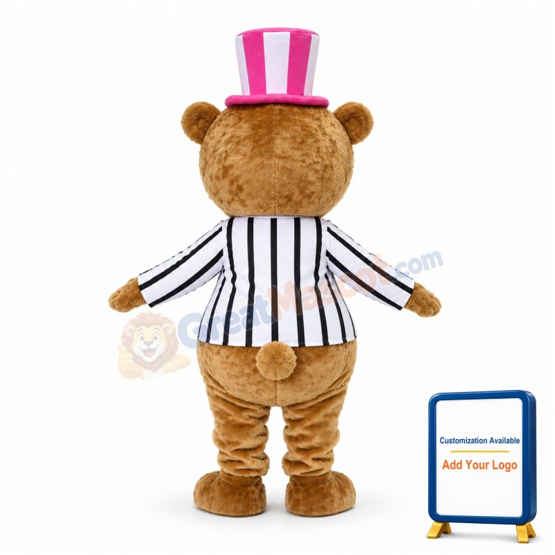 Lovely American Teddy Bear Mascot Costume