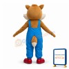 Cute Squirrel In Overalls Mascot Costume