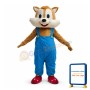 Cute Squirrel In Overalls Mascot Costume