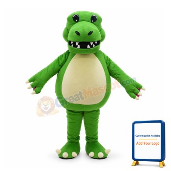 Adult Size Green Dragon Mascot Costume