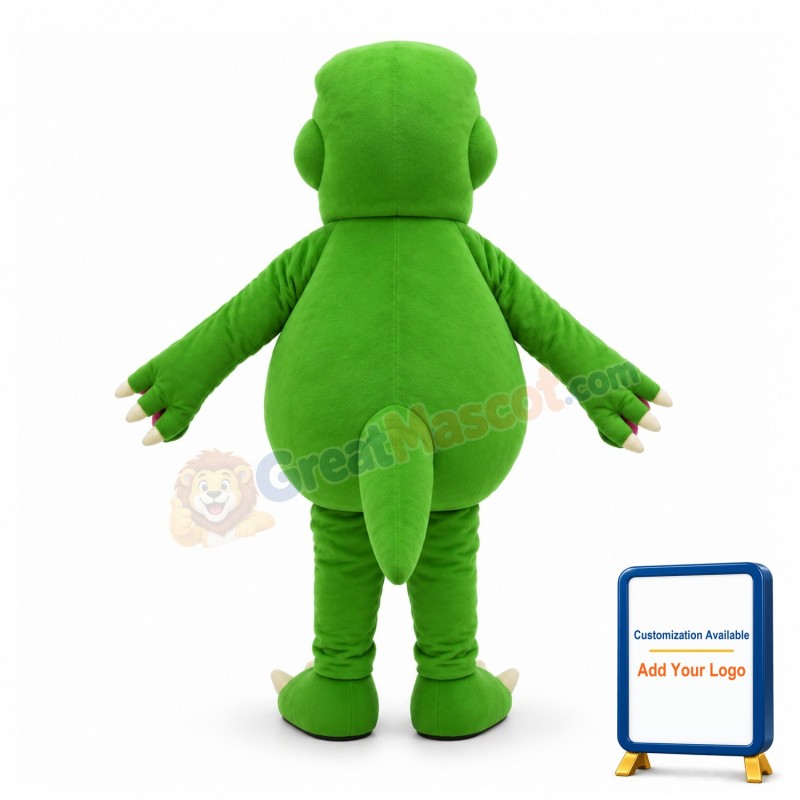 Adult Size Green Dragon Mascot Costume