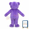 Purple Teddy Bear Mascot Adult Costume