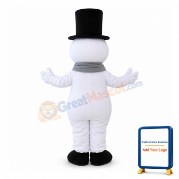 Gentleman Snowman Mascot Costume