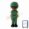 Green Soldier Mascot Costume