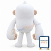 Angry White Gorilla Cartoon Mascot Adult Costume