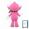 Cute Pink Peach Girl Mascot Costume