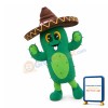 Cartoon Mexican Cactus Mascot Adult Costume