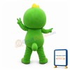 Cute Cartoon Green Dinosaur Baby Mascot Adult Costume