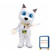 Cartoon White Dog Mascot Adult Costume